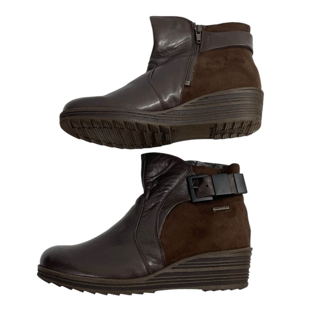 NWT Romika Women's Leather Topdry Tex Winter Boots Brown EU Sz 37 US 6-6.5 Shoes